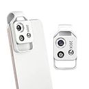 Blarie Nanosight 200x Cell Phone Camera Lens Universal Clip Zoom Lens for iPhone & Android Transform Your Cell Phone Into A 200x Zoom Camera, White