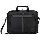 Targus Intellect Slim Slipcase Bag with Durable Water-Resistant Nylon, Two Large Exterior Pockets, Removable Shoulder Strap, Protective Sleeve for 15.6-Inch Laptop and Tablet, Black (TBT240US)