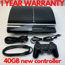 Sony PlayStation 3 PS3 80GB Console - Black New Controller 12 month warranty