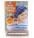 Authentic Knitting Board Knitting Reference Guide/Tool Kit, with 32 peg wood loom