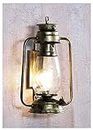 GreyWings Lantern Wall Light Sconce Lamp (Color: Brass Antique, Pack of 1)