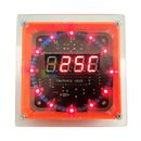 Kit de reloj digital electrónico giratorio LED hágalo usted mismo tablero de aprendizaje DC5V DS1302 + carcasa