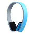 Blue Bluetooth Headset Wireless headphones With Mic For Samsung iPhone iPad UK