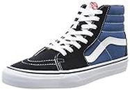 Vans Women's Hi-Top Sneaker, Blue Navy White, US-0 / Asia Size s