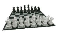 GIANT SIZE PLASTIC OUTDOOR CHESS GAME SET 3X3M WITH MAT