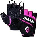 Farabi Sports Unisex F-41 Gym Gloves Fitness Weight Lifting Training Gloves (Pink, M)