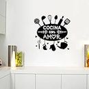 GADGETS WRAP Wall Decal Vinyl Sticker Kitchen Ware Spanish Quote for Office Home Wall Decoration