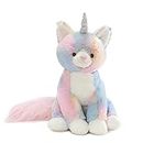 GUND Shimmer Caticorn Stuffed Animal, Unicorn Cat Plushie for Ages 1 and Up, Rainbow, 9"