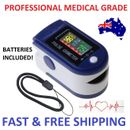 Professional Finger Pulse Oximeter Blood Oxygen Saturation & Heart Rate Monitor