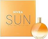 NIVEA SUN Eau de Toilette, Parfum mit dem Original Sonnencreme Duft, sommerlicher und erfrischender unisex im ikonischen Parfüm-Flakon (100 ml)