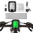 Proberos® Multi-Function Bicycle Speedometer with Odometer & Temperature Monitor, Timer, Calorie Calculator, Waterproof, Back Light Bike Computer with Auto Sleep & Wake up Mode