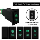 Push Switch Green Led ON OFF for Toyota LandCruiser 80 Series 78 / 79 Series with Steel Dash Model