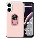 Ranyi for BLU G53 Smartphone Case, BLU G53 Phone Case, Ultra Slim Thin TPU Case with 360 Rotating Ring Holder Kickstand Flexible Silicone Rubber Protection Case Cover for BLU G53 6.5" 2023 -Pink