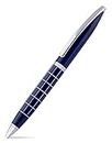 Amazon Basics Premium Ballpoint Pen with Case for Office, Home and Gifting (Blue Body, Blue Ink)
