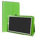 LiuShan Alcatel OneTouch Pixi 3 10 hülle, Folding PU Leder Tasche Hülle Case mit Ständer für 10.1" Alcatel OneTouch Pixi3 10 Android Tablet,Grün
