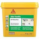 Sika Fast Fix All Weather | Ready to Use, Self-Setting Paving Jointing Compound for Any Weather, Suitable for Stones Setts, Paving Block and Footpaths - Buff - 15kg - 21 sq.m