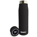 ZENDEU Smart Water Bottle with UVC-LED Purification for Hiking, Camping, Travel, Sports and Outdoor Activities (Black)