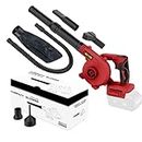 Cordless Leaf Blower for Milwaukee M18 Battery, 2-in-1 Handle Electric Blower + Vacuum Cleaner, 6 Variable Speed Up to 180MPH, Electric Jobsite Air Blower with Brushless Motor (Battery Not Included)