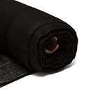 Discount Fabrics Ltd Tissu en mousseline 100% coton pour matelassage, broderie, poinçon, point de croix, fabrication de fromage 1 m Noir