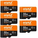 Cheer Collection AlphX 32gb 5 pack Micro SD High Speed Class 10 Memory Cards, Adapter & Sandisk Micro SD Card Reader