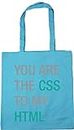 Hippowarehouse You are The CSS to My HTML Tote Shopping Gym Beach Bag 42cm x38cm, 10 litres