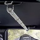 High Road Heavy Duty Car Clothes Hanger Bar with No-Slip Dividers, Steel Expandable Rods and Metal Hanging Hooks for Cars, SUVs, Truck and Vans