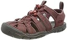 KEEN Clearwater CNX, Sandali Donna, Wine/Red Dahlia Leather, 38.5 EU