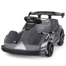 Kids Ride On Car 6V Battery Powered Go Kart 4 Wheel Racer RC w/ Bumper & Music