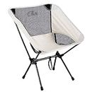 PROBEROS Portable Chair Folding Camping Chair Outdoor Chair With Carry Bag 600D Oxford Cloth Camping Chair Max 300 Lbs Weight Capacity Breathable Folding Chair For Camping Fishing, White