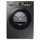 Samsung Series 5 DV80TA020AX/EU with OptimalDry™, Freestanding Heat Pump Tumble Dryer, 8 kg, Graphite, A++ Rated