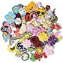 J.CARP 60Pcs Random Assorted Iron on Patches, Cute Sewing Applique for Jackets, Hats, Backpacks, Jeans, DIY Accessories, Style 2