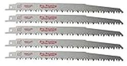 9-Inch Wood Pruning Reciprocating/Sawzall Saw Blades (5 TPI) - 5 Pack