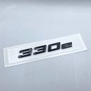 3D Gloss Black ABS Letters Trunk 330e Emblem Rear Badge for New 2017-2022 330e