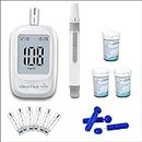 Aspen Gluco Chek 5 Seconds Blood Glucose Glucometer Kit With 25 + 100 Strips, 10 Lancets and A Lancing Device Free For Accurate Blood Sugar Testing