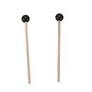 Ethereal Drumstick, Maple Rubber Drum Stick 2Pcs Lightweight Wear‑Resistant for Marimba for Ethereal Drums
