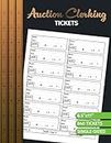 Auction Clerking Tickets: 840 Auction Specialist Sheets Tickets | Clerking Supplies | 120 Single-Sided Pages