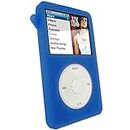 iGadgitz U0260 Silikon-Schutzhülle Kompatibel mit Apple iPod Classic 80GB, 120GB und 160GB, inklusive Displayschutz, Blau