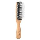 9 rows of hair brushes, men's hair brushes, brush wooden brush comb, curly hair comb wooden masseur hairdresser hairbrush hairdressing home