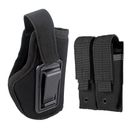 Tactical Holster Concealed Carry IWB Right Hand Gun Holster with Dual Mag Pouch