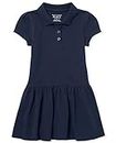 The Children's Place baby girls Short Sleeve Polo School Uniform Dress, Tidal, 5T US