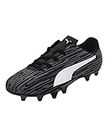 Puma Unisex-Child Rapido Iii Fg/Ag Jr Black-White-Castlerock Football Shoe - 11 UK (10657602)