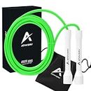 Athverv Jump Rope, Skipping Rope for Tricks and Releases, Green