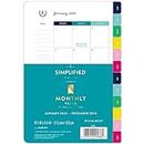 Simplified by Emily Ley for AT-A-GLANCE Monthly Loose-Leaf Planner Refill, 5-1/2" x 8-1/2", January to December 2024, EL100-4211