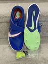 NUEVO Hombre 9.5 Nike Zoom Rival Campo de Pista Salto Picos Corredor Azul Naranja DR2756-400