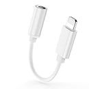 Headphone Adapter for iPhone 11 to 3.5mm Headphone Jack Earphone Converter for iPhone Xs Max/XS/8/7 Plus for iphone Dongle Headphone Audio Jack Adapter Earphone Adaptor Support All iOS