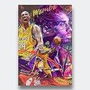 XtremeSkins Designs Print Wooden Framed Canvas Wall Art Decoration Poster (14x22 Inch) - GREATNESS KOBE