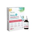Organika Baby Probiotic Drops with Vitamin D- Soothe Colic, Reduce Fussing, Aid in Growth and Development- White, 7.5 ml (Pack of 1)