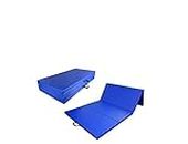 Monex Polyurethane Foldable 22 mm Thick Exercise Yoga Mat (Blue, 24" x 78")