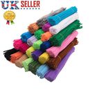 20-200 Chenille Craft Stems Pipe Cleaners 30cm x 12mm Long Craft Supplies
