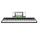 Alesis Recital 88 Key Digital Piano Keyboard for Beginners with Semi Weighted Keys, Built-In Speakers and Piano Lessons